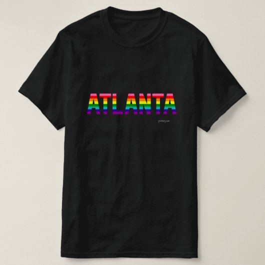Atlanta Pride T-shirt | Regenboogvlag (Design voorkant)