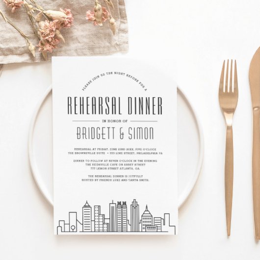 Atlanta Rehearsal Dinner | Uitnodiging van de City