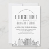 Atlanta Rehearsal Dinner | Uitnodiging van de City (Voorkant)