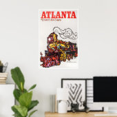Atlanta Reisposter Georgia Print Spoorweg Kunst (Thuiskantoor)