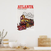 Atlanta Reisposter Georgia Print Spoorweg Kunst (Keuken)