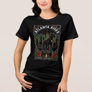 Atlanta Rises Black Panther Black Excellence Kunst Tri-Blend Shirt