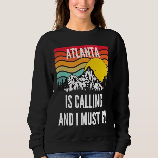 Atlanta Roept En Ik Moet Gaan, Wavy Sunset Desi Trui (Voorkant)