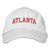 Atlanta Rood Borduurwerk op wit