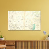Atlanta-Savannah march Canvas Afdruk (Insitu (Woonkamer))