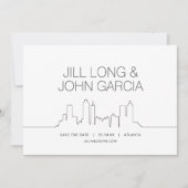 Atlanta Save the Date Kaart (Voorkant)