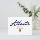 Atlanta Script Briefkaart (Staand voorkant)