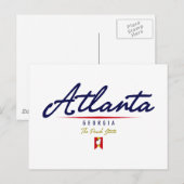 Atlanta Script Briefkaart (Voorkant / Achterkant)