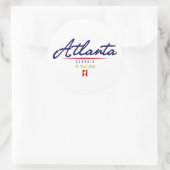 Atlanta Script Ronde Sticker (Tas)
