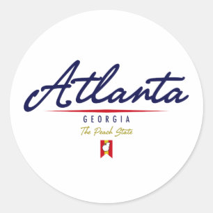 Atlanta Script Ronde Sticker