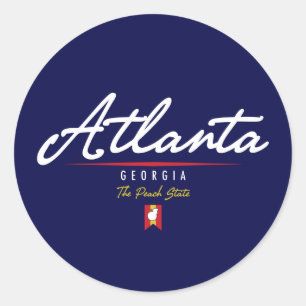 Atlanta Script Ronde Sticker