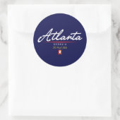 Atlanta Script Ronde Sticker (Tas)