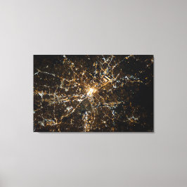 Atlanta Shines at Night Canvas Afdruk