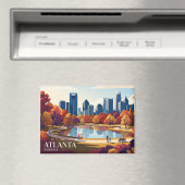 Atlanta Silhouette USA Magneet (Insitu (Vaatwasser))