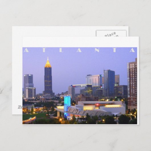 Atlanta Skyline (1) Briefkaart (Voorkant / Achterkant)