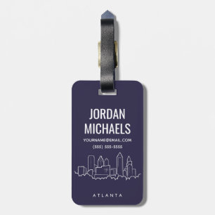 Atlanta Skyline Bagagelabel