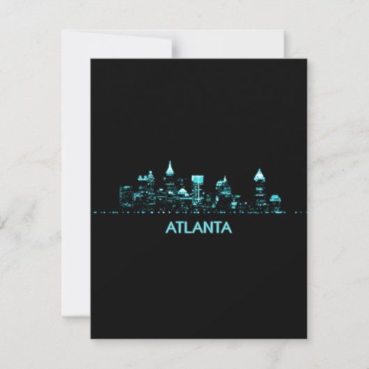 Atlanta Skyline Bedankkaart (Voorkant)