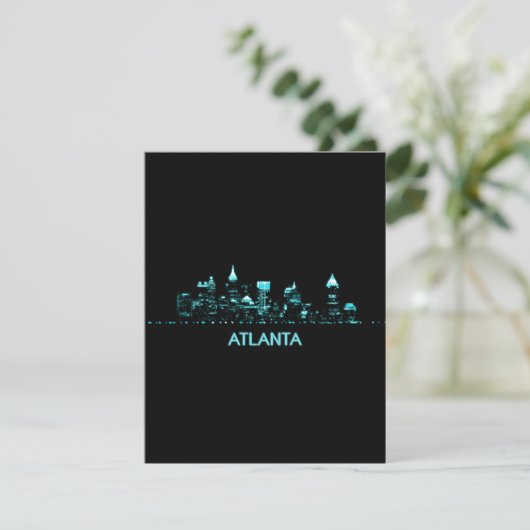 Atlanta Skyline Bedankkaart (Staand voorkant)