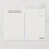 Atlanta Skyline bij nacht Briefkaart (Achterkant)