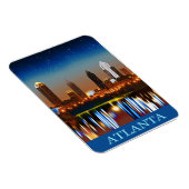 Atlanta Skyline bij nacht met Reflecties Magneet (Rechterzijde)