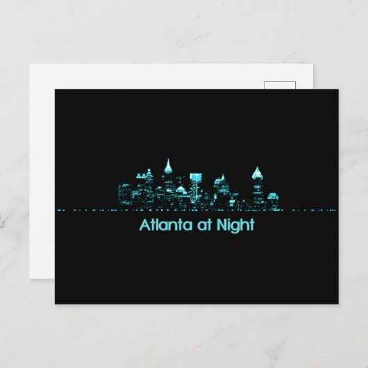 Atlanta Skyline Briefkaart (Voorkant / Achterkant)