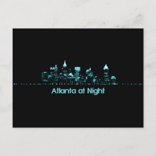 Atlanta Skyline Briefkaart