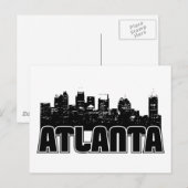 Atlanta Skyline Briefkaart (Voorkant / Achterkant)