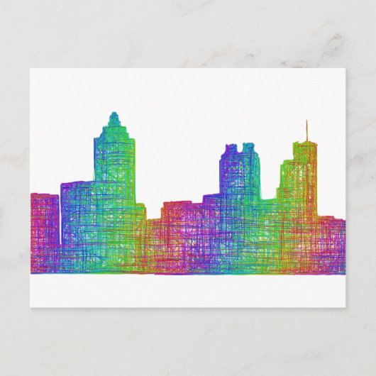 Atlanta skyline briefkaart (Voorkant)