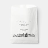 Atlanta Skyline bruiloft dank u favoriete tassen Bedankzakje (Voorkant)