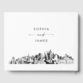 Atlanta Skyline bruiloft gastenboek (Achterkant)
