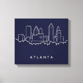 Atlanta Skyline Canvas Afdruk (Voorkant)