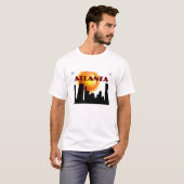 Atlanta Skyline en Sunshine T-shirt (Voorkant volledig)