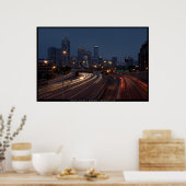 Atlanta Skyline in Dusk Poster (Keuken)