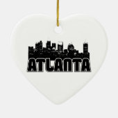 Atlanta Skyline Keramisch Ornament (Achterkant)