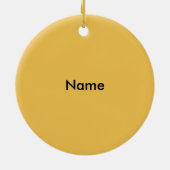 Atlanta Skyline Keramisch Ornament (Achterkant)