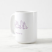 Atlanta Skyline Koffiemok (Voorkant links)