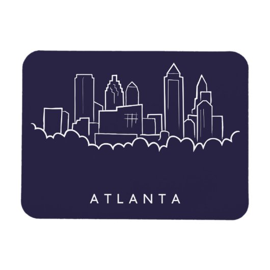Atlanta Skyline Magneet (Horizontaal)
