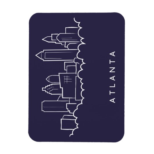 Atlanta Skyline Magneet (Verticaal)