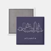 Atlanta Skyline Magneet (Voorkant / Achterkant)