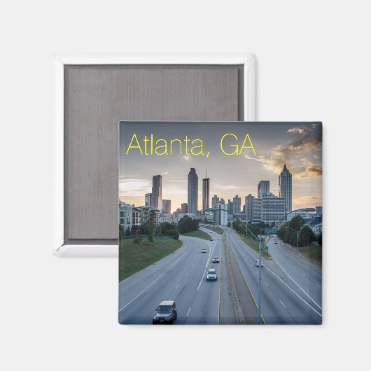 Atlanta Skyline Magnet (Voorkant / Achterkant)