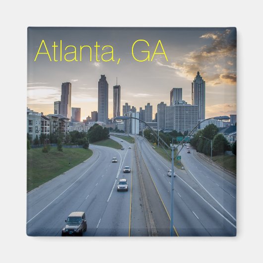 Atlanta Skyline Magnet (Voorkant)