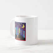 Atlanta Skyline mega color Koffiemok (Voorkant links)
