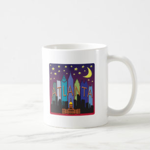 Atlanta Skyline mega color Koffiemok