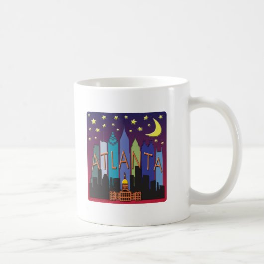 Atlanta Skyline mega color Koffiemok (Rechts)