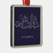 Atlanta Skyline Metalen Ornament (Rechts)