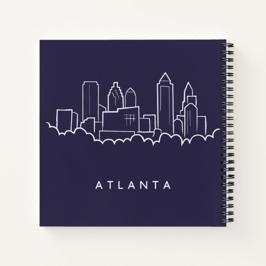 Atlanta Skyline Notitieboek (Achterkant)