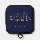 Atlanta Skyline Pannenlap (Voorkant)