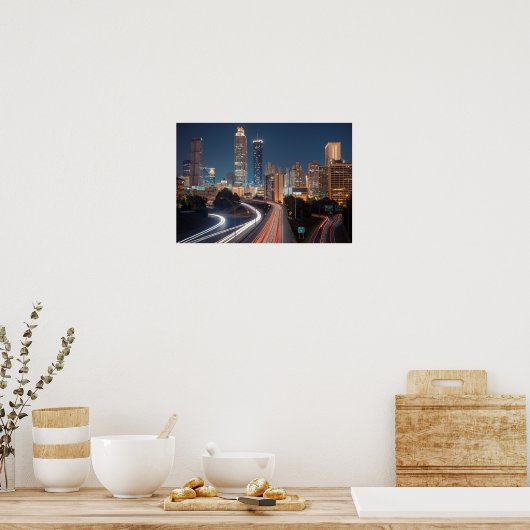 Atlanta SkyLine Poster (Keuken)