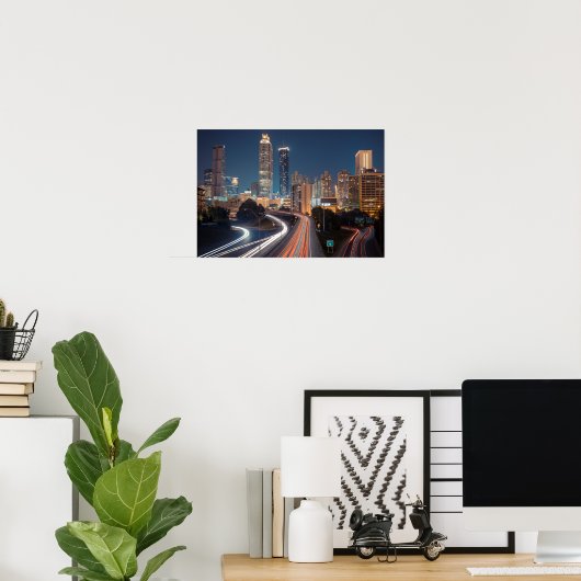 Atlanta SkyLine Poster (Thuiskantoor)