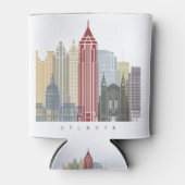Atlanta skyline poster blikjeskoeler (Voorkant)